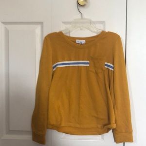 mustard yellow long sleeve